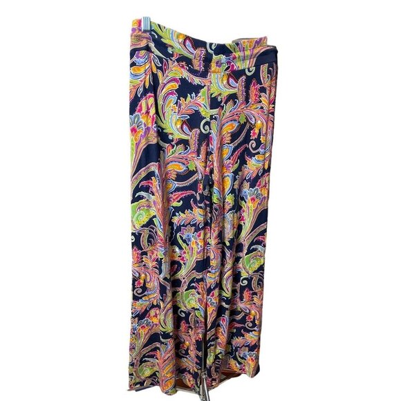 Lauren Ralph Lauren Colorful Stretch Loose Fitting Drawstring Pants Sz S - Picture 2 of 11
